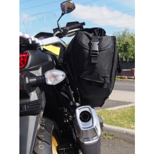 V Strom XT lightweight narrow Saddle Bags Andy Strapz
