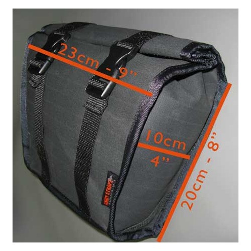 Adventure tank panniers, crash bar bags Andy Strapz